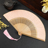 Vintage Cloud Crane Pattern Handheld Bamboo Folding Fan