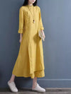 New Chinese Style Long Dress with Frog Buttons