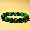 Tiger Eye Bead Bracelet, Blue and Green Stone