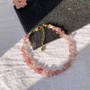 Natural Irregular Stone Necklace or Bracelet, Gold-Tone Clasp