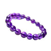 Faux Purple Crystal Bead Bracelet for Women, Simple Round Style