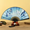 Chinese Style Handheld Folding Fan with Tassel
