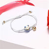 Cat Charm Bracelet with Aquamarine or Bodhi Seed Beads