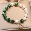 Pearl and Charm Bracelet with Gemstone Accents