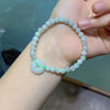 Jade Pixiu and Peace Buckle Bracelet, Handmade