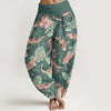 Women's Harem Pants Elastic Waist Floral Print Loose Yoga Trousers
