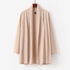 Men's Kimono Long Sleeve Open Front Mid-length Solid Color Spring Fall