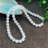 White Golden Jade Beads Bracelet and 108 Mala Necklace