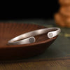 Lotus Cuff Bracelet, Copper and Silver-Tone