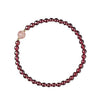 Garnet Strawberry Quartz Calm Bracelet 6mm Beads