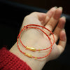 Gold-Tone Koi Fish Red String Bracelet