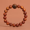 Lightning Struck Jujube Wood Bracelet Engraved Taoist Protection Beads