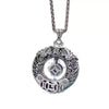 Copper Dragon Peace Buckle Necklace Vintage Wealth Charm Pendant