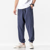Men's Harem Pants Solid Color Casual With Pockets