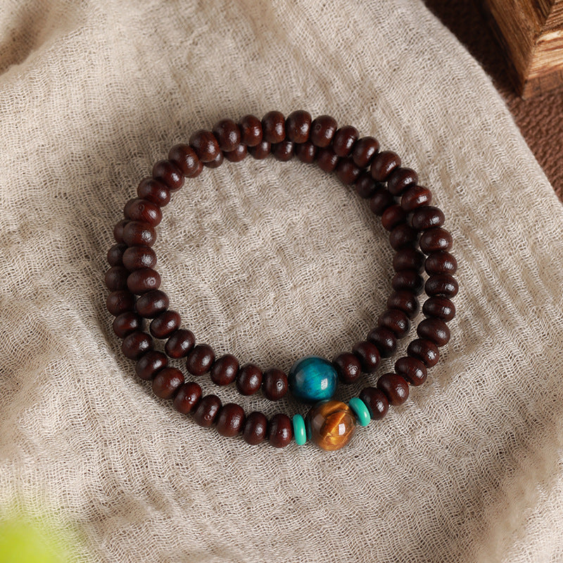 Bodhi Seed Bracelet 7mm Double Loop Vintage Style