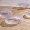 Natural Chalcedony Positive Bracelet Bangle Lavender