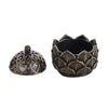 Brass Lotus Incense Burner with Lid