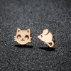 Stainless Steel Asymmetric Stud Earrings