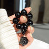 Beaded Tassel Bracelet with Jade Rabbit Charm