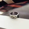 Engraved Open Cuff Bangle and Ring Set