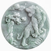 Chinese Zodiac Tiger Jade Protection Necklace String Pendant