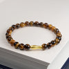 Tiger Eye and Red Agate Koi Fish Bracelet