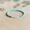 Natural Gemstone Braided Bracelet, Adjustable Gold Tone Chain