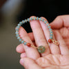 Jade and Agate Peace Buckle Bracelet