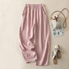 Elastic Waist Wide Leg Pants, Relaxed Straight Trousers