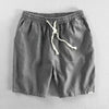 Men's Linen Shorts Drawstring Elastic Waist Pockets