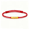 999 Gold Sugar Cube Braided Bracelet