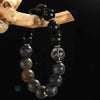Wukong Bracelet with Tiger Eye and Sterling Silver Charm