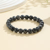 Natural Stone Bead Bracelet, 8mm Round Gemstone