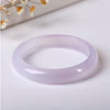 Natural Chalcedony Positive Bracelet Bangle Lavender
