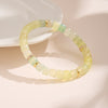Rainbow Multi-Gemstone Disc Bead Bracelet with Gold-Tone Accents