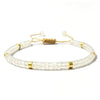 Natural Stone Adjustable Spacer Bead Bracelet
