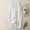 Elastic Waist Wide Leg Pants, Relaxed Straight Trousers