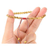 Copper Beads Luck Bracelet, Adjustable Woven Cord
