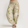 Women's Harem Pants Elastic Waist Floral Print Casual Yoga Trousers