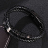 Layered Leather Weave Fortune Bracelet for Men and Women
