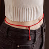 Cinnabar Red String Belly Chain for Snake Year