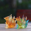Nine-Tailed Fox Glass Figurine Home Decor