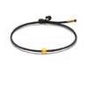 999 Pure Gold Bead Red String Bracelet for Luck and Wealth