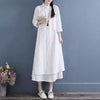 New Chinese Style Long Dress with Frog Buttons