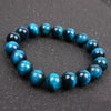 Natural Tiger Eye Bracelet, Polished Stone Beads