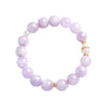 Kunzite and Hetian Jade Gourd Bracelet for Spiritual Growth