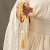 Bodhi Seed Mala Bracelet 108 Beads Lotus Dzi Charm