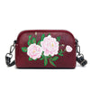 Floral Embroidered Mini Crossbody Bag, Soft Shoulder Purse
