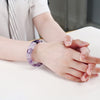 Natural Crystal Paddle Bracelet, Amethyst Rose Quartz Tiger Eye