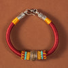 Handmade King Kong Knot Bracelet with Mantra Charm